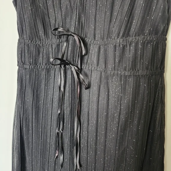 Vintage black sparkly midi dress - Picture 6 of 7